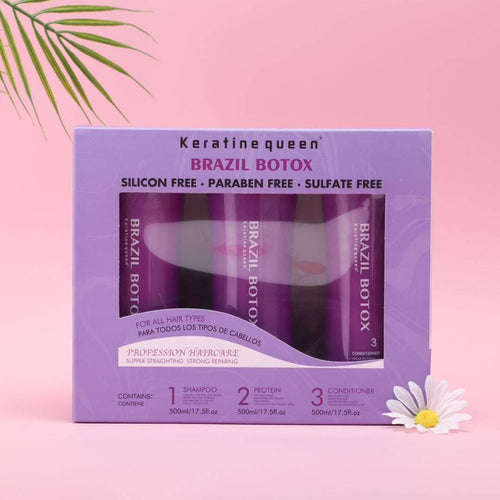 Keratin Queen Brazil Botox Set Of Straightening Kit