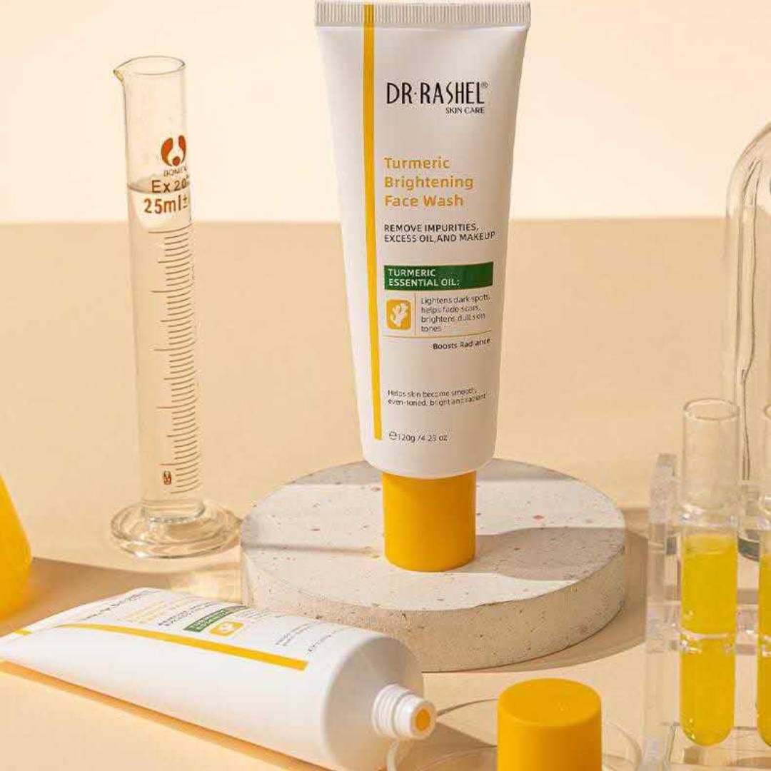 Dr Rashel Turmeric Brightening Face Wash Remove Excess Oil Impurities And Makeup