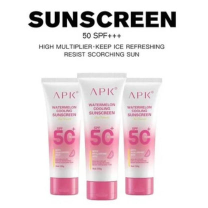 APK Watermelon Cooling Sunscreen SPF 50+ Hydrating &amp; UV Protection
