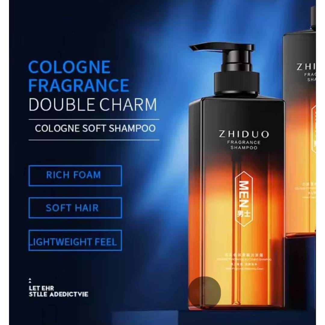 ZHIDUO Cleansing Scalp Anti Dandruff Cologne Fragrance Oil Control Men's Shampoo