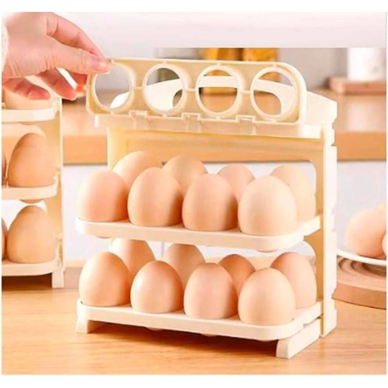 Ultra-Foldable 3 Layers Egg Tray 24pcs Egg Capacity