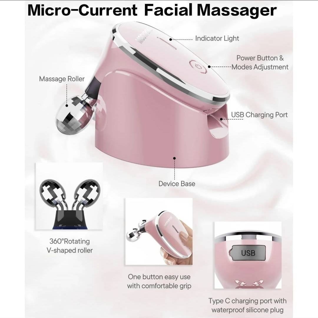 Rechargeable Microcurrent Facial Device Microcurrent Facial Massager To Lift The Face and Tighten The Skin