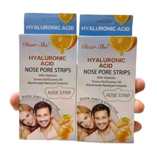 Dear She Hylauronic Acid Nose Strip Instantly Blackheads Removal Nose Pore Cleansing 10 Strips