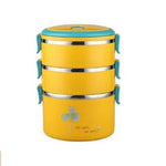 Stainless Steel Round Portable Multilayer Warm Lunch Box