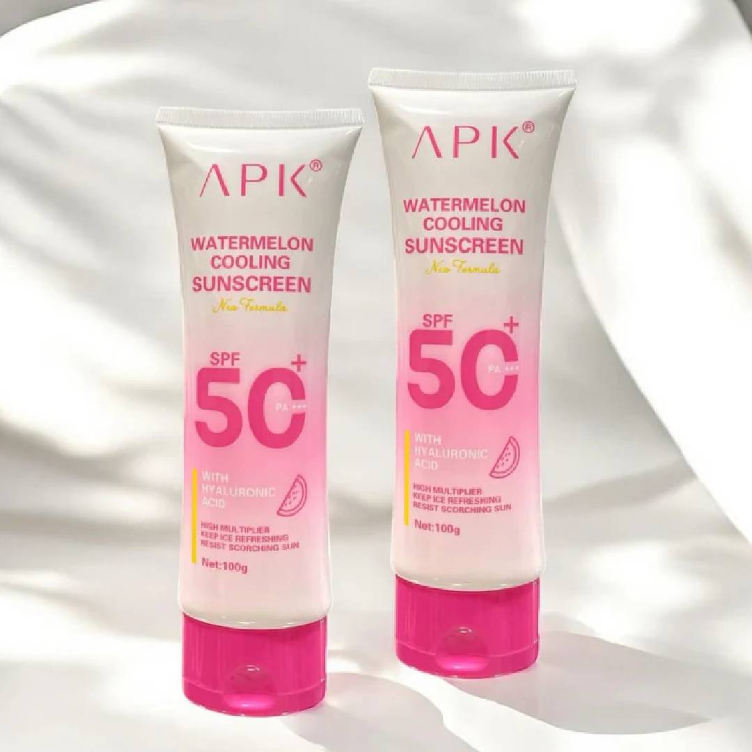 APK Watermelon Cooling Sunscreen SPF 50+ Hydrating &amp; UV Protection