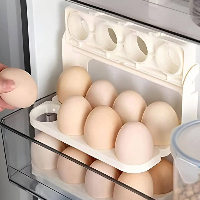 Ultra-Foldable 3 Layers Egg Tray 24pcs Egg Capacity