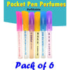 Pack of 6 Pocket Size Pen Perfume