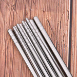 Stainless Steel Reusable Chopsticks Set Pack of 10Pcs