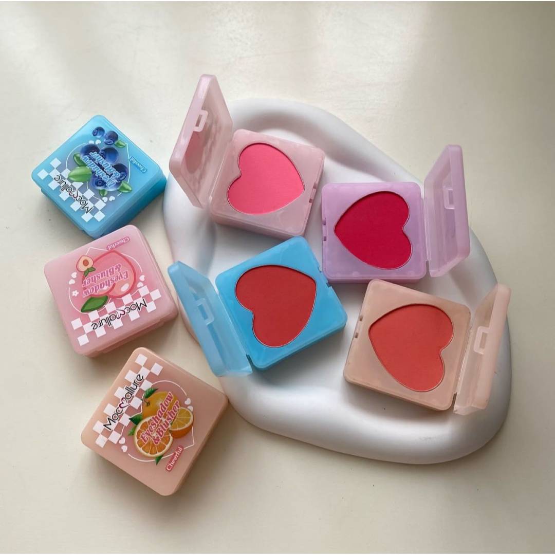 Mocallure 2in1 Mini Eyeshadow & Blush Palette 4Pcs Set