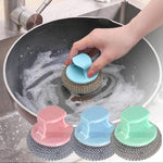 Strong Stainless Steel Wire Ball Cleaning Scrubber Sponge Brush