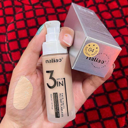 Maliao 3in1 Foundation Concealer Primer Face Finity All Day Flawless
