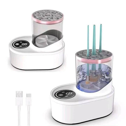 Automatic Portable 3in1 Electric Makeup Brush Cleaner Machine With Makeup Brush Cleaner Tool