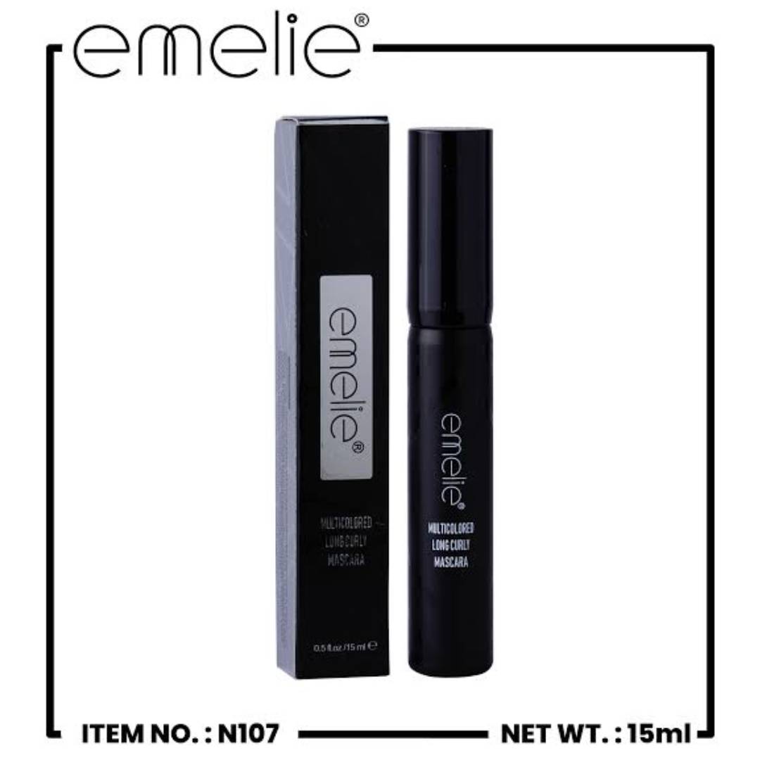 Emelie Long Curly Mascara Black