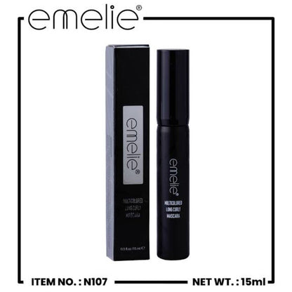 Emelie Long Curly Mascara Black