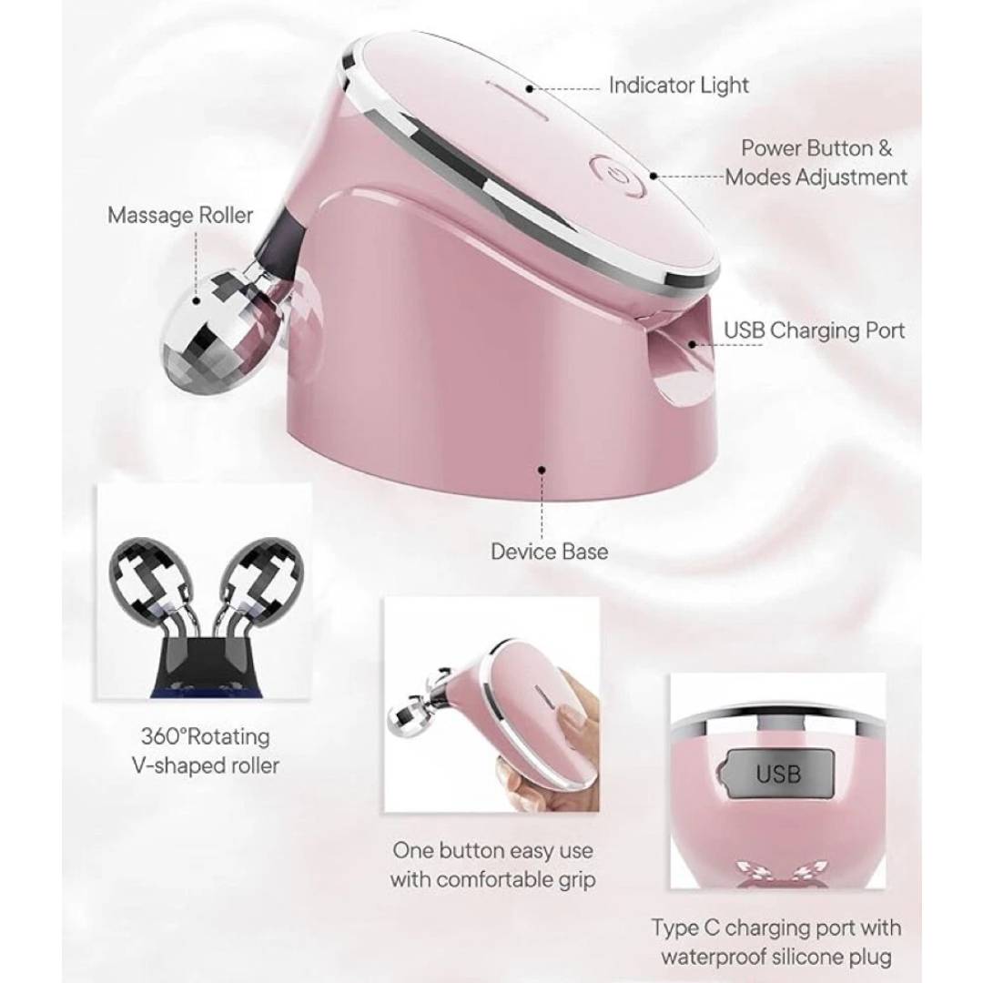 Rechargeable Microcurrent Facial Device Microcurrent Facial Massager To Lift The Face and Tighten The Skin