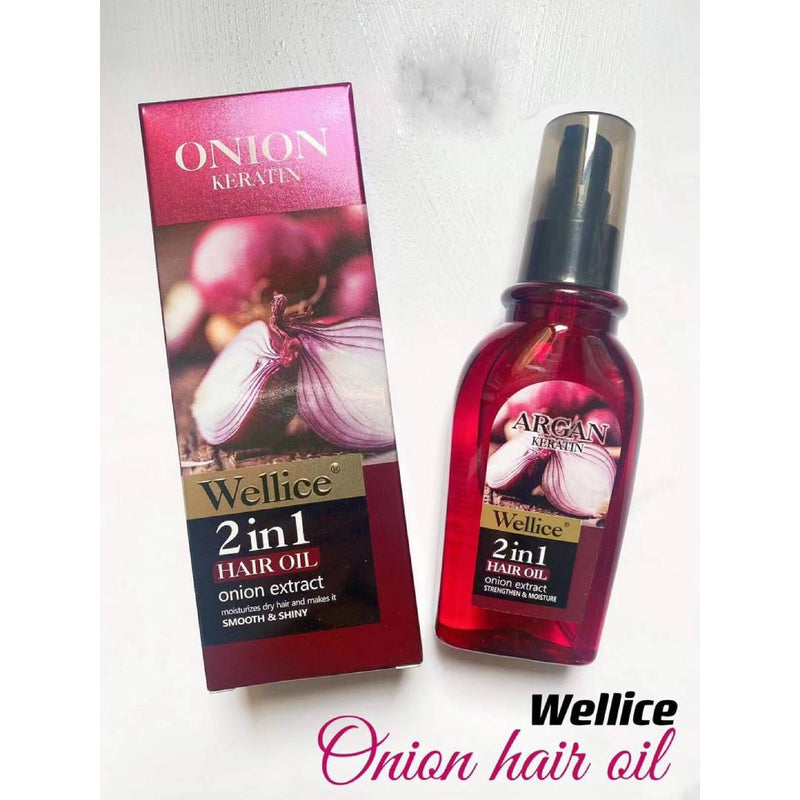 Onion Keratin Wellice 2in1 Hair Oil Onion Extract