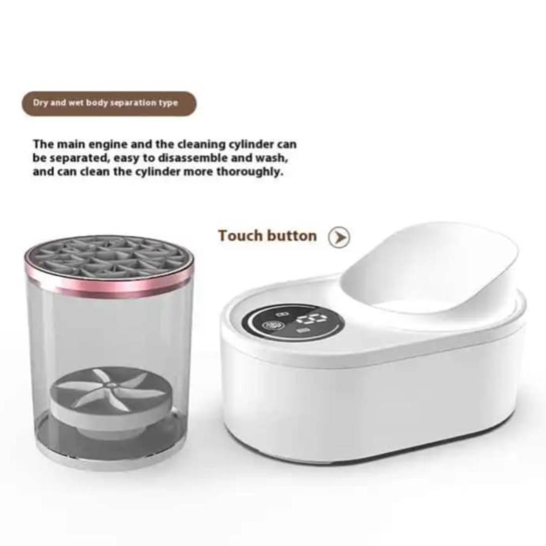 Automatic Portable 3in1 Electric Makeup Brush Cleaner Machine With Makeup Brush Cleaner Tool
