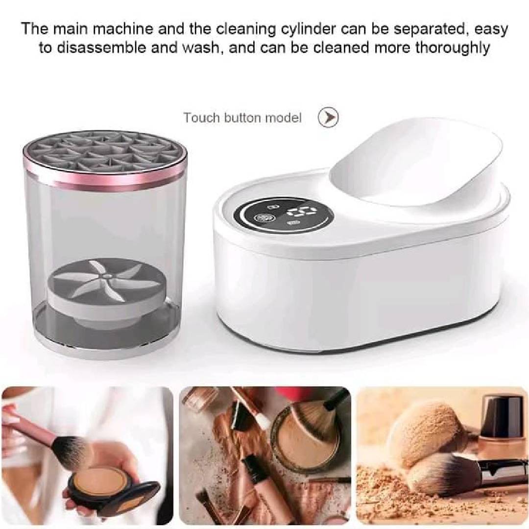 Automatic Portable 3in1 Electric Makeup Brush Cleaner Machine With Makeup Brush Cleaner Tool