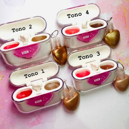 Billion Beauty Airpods Blush + Countour + Highlighter Pack of 4