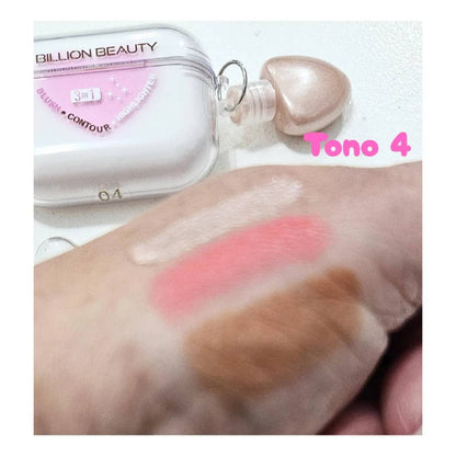 Billion Beauty Airpods Blush + Countour + Highlighter Pack of 4