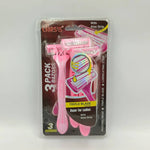 CHIRS'S Tripple Blade Razors With Aloe Strip For Girls & Women Pack Of 3