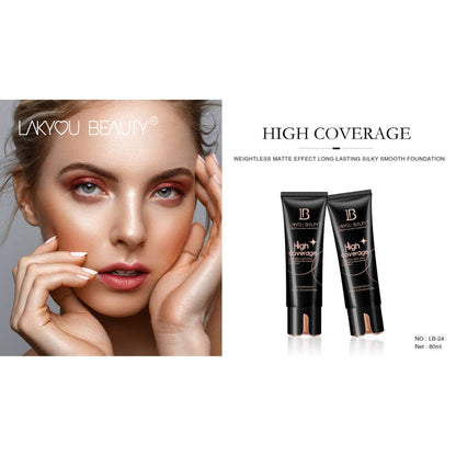 LAKYOU BEAUTY High Coverage Waterproof Base Foundation