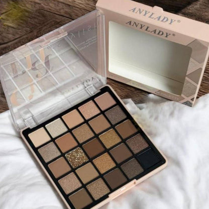 Any Lady Charm Of Stylist 25 Colors Highly Pigmented Eyeshadow Palette