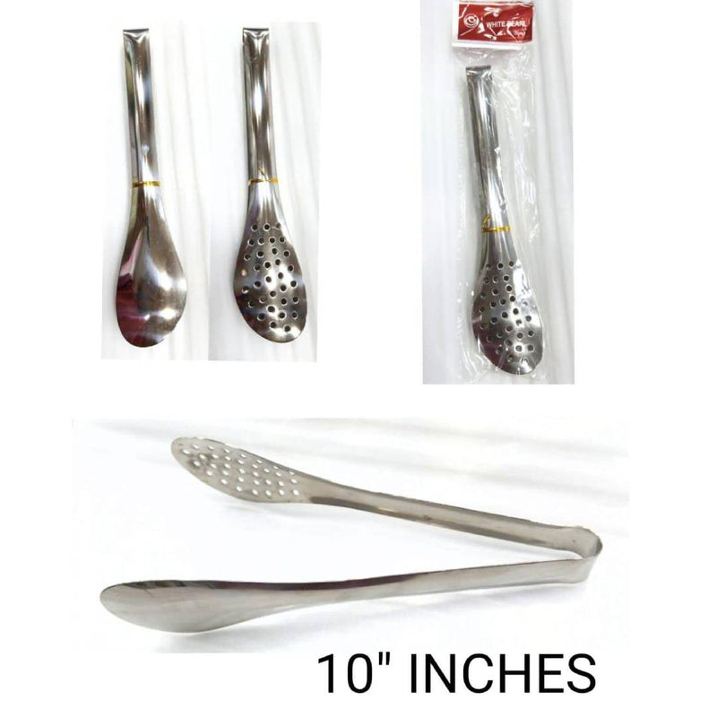 Stainless Steel Tong Jali 10"Inches
