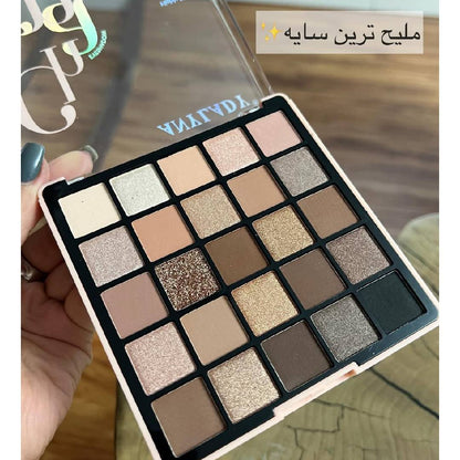 Any Lady Charm Of Stylist 25 Colors Highly Pigmented Eyeshadow Palette