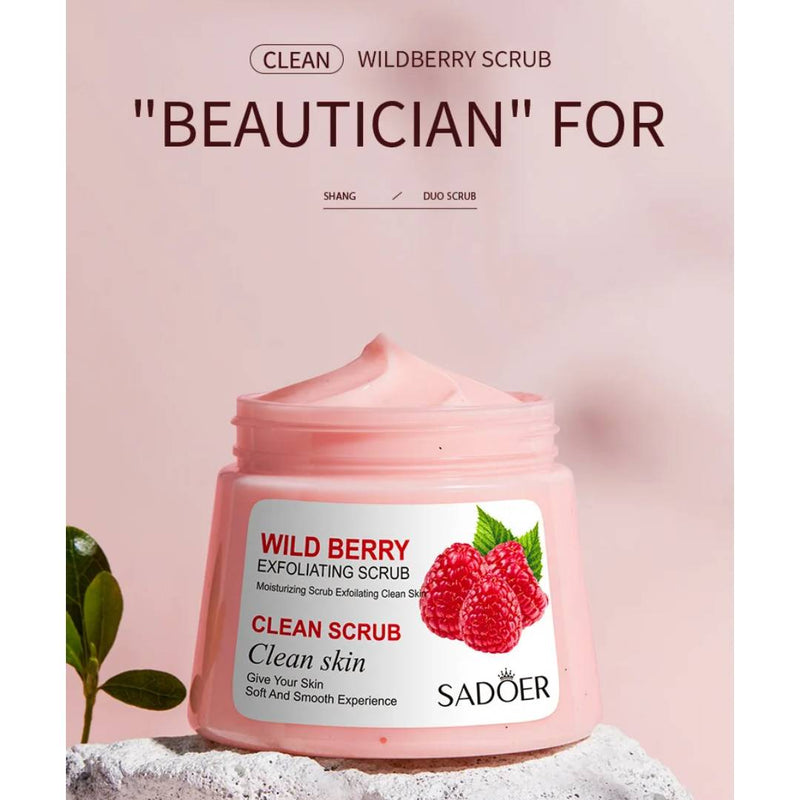 SADOER Wild Berry Fruit Essence Exfoliating Scrub