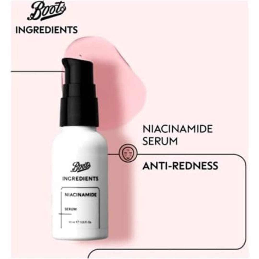 Boots Ingredients Niacinamide Serum Hydrating & Oil-Control Serum 30ml