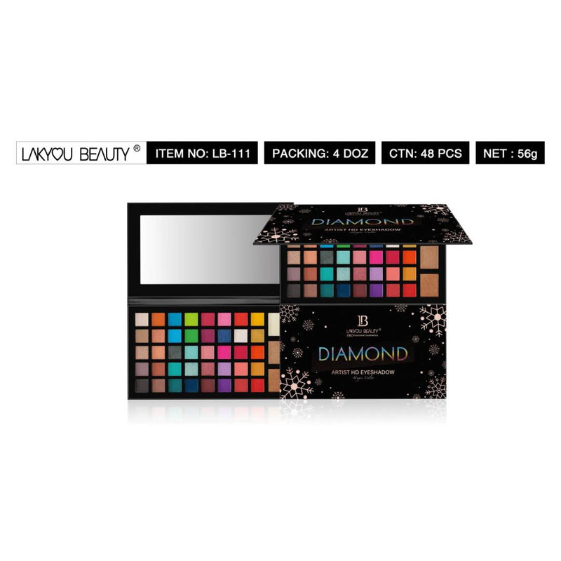 LAKYOU BEAUTY 43 Color Diamond Artist HD Eyeshadow Palette