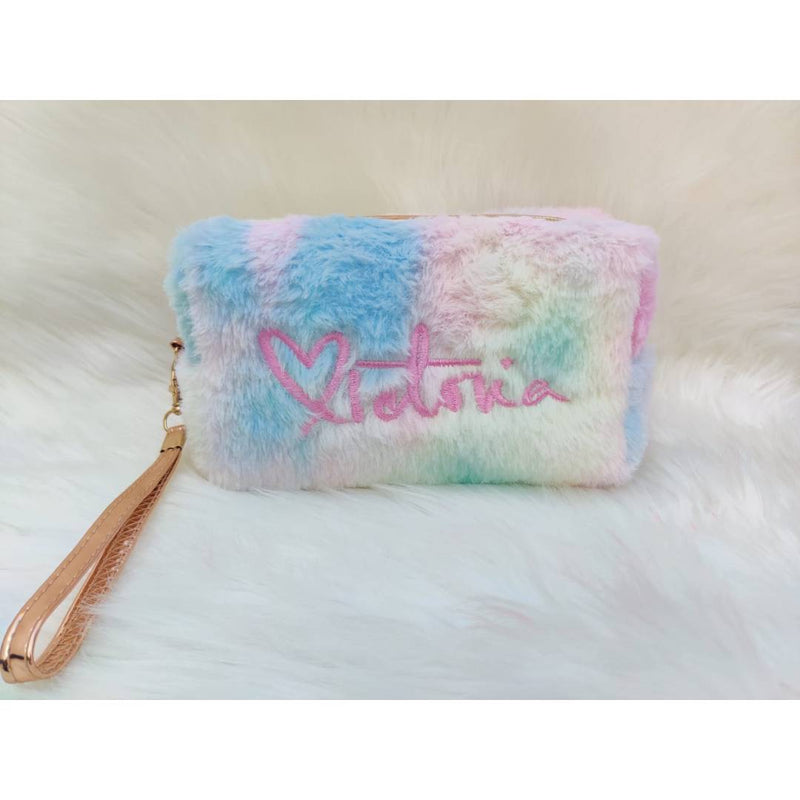 Victoria Fur Style Make Up Pouch