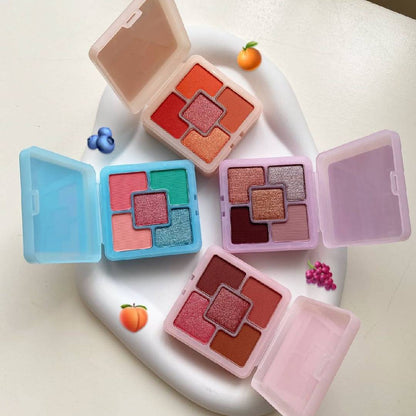 Mocallure 2in1 Mini Eyeshadow & Blush Palette 4Pcs Set