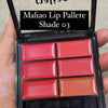 Malio 6 Colors Cream Lip Palette