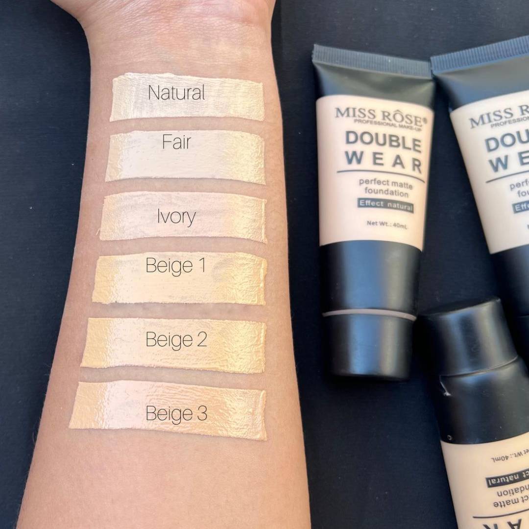 Miss Rose Matte Double Wear Foundation Tube