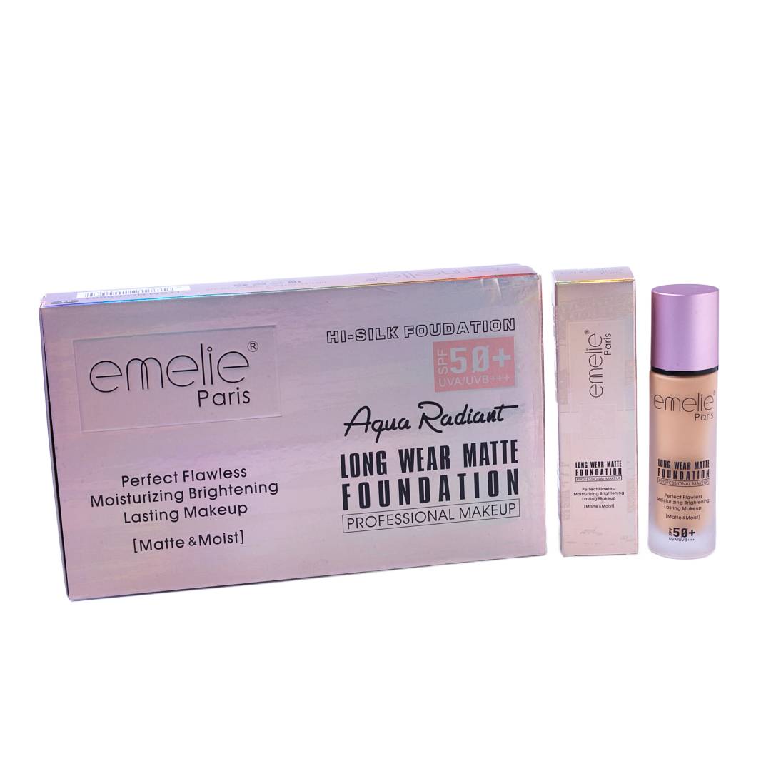 Emelie Aqua Radiant Long Wear Matte Foundation