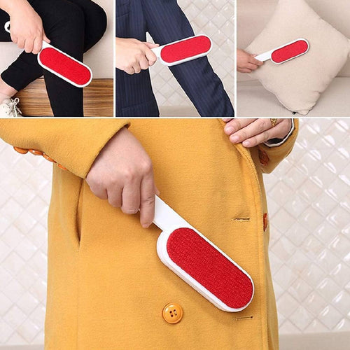 Double Side Reusable Clothes Dust Lint Remover Brush Fur Lint Hair Remover Brush Sofa Cleaning Tools