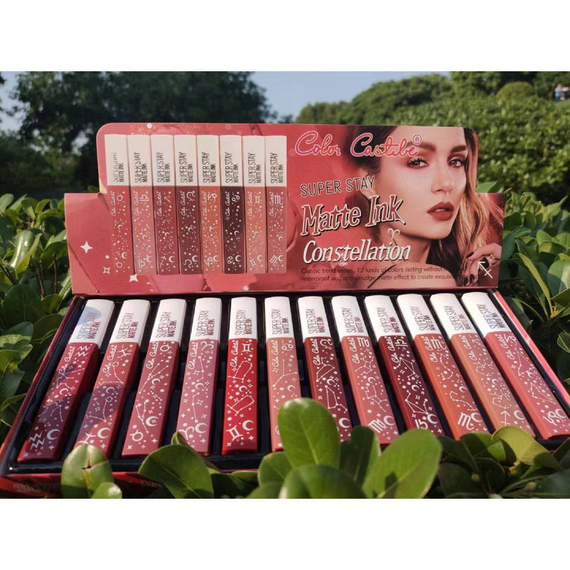 Color Castle Super Stay Matte Ink Constellation Lip Gloss 12Pcs Set