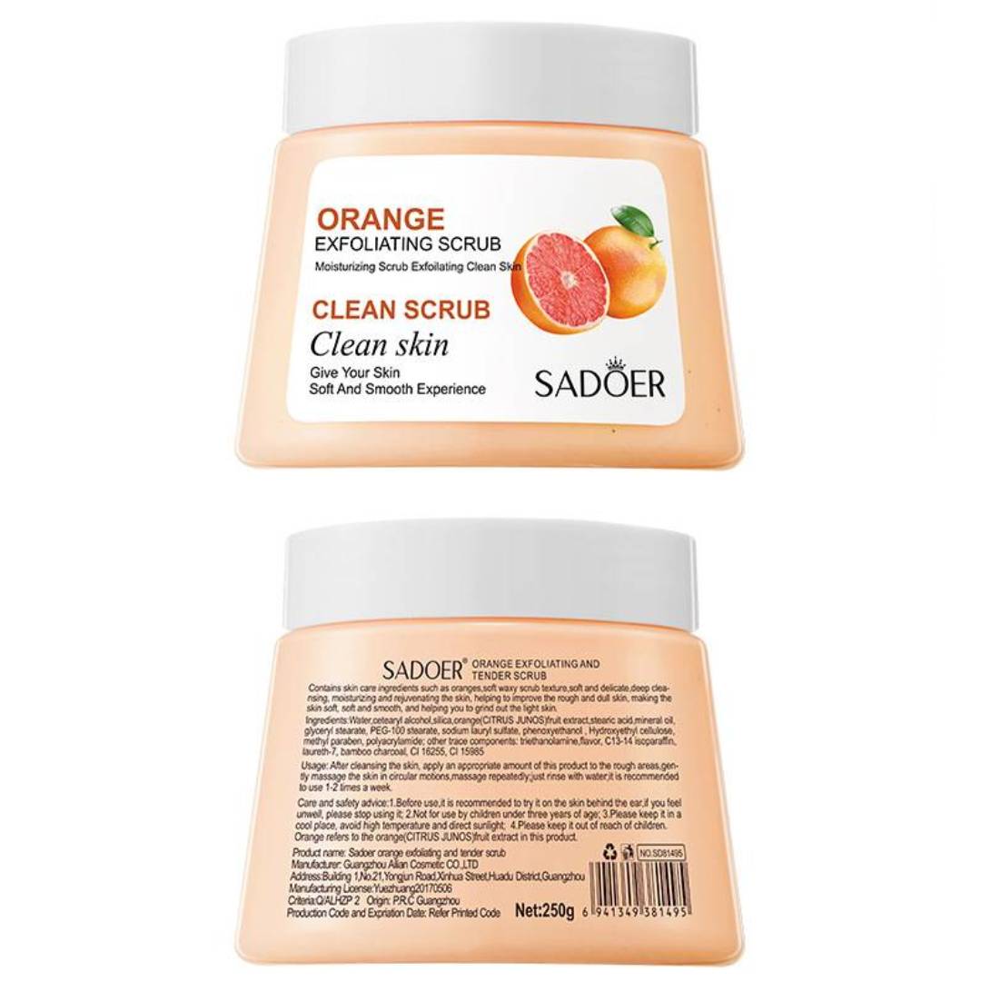 SADOER Orange Fruit Essence Exfoliating Scrub