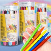Multicolor 12Pcs Plastic Crayons Color