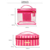 4in1 Clear PVC Makeup Cosmetic Zipper Bag