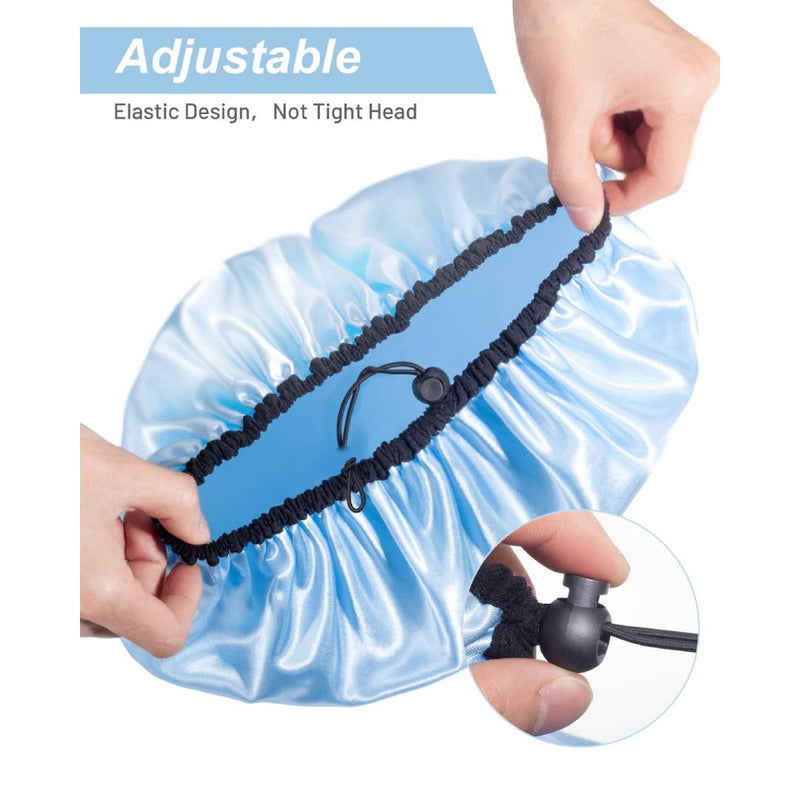 Adjustable Reusable Shower Cap Double-Layer Waterproof