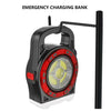 Solar USB Rechargeable Emergency Flashlight LED Camping Lantern Light With Charging For Device Waterproof