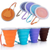 Silicone Collapsible Travel Cup With Lid Lightweight Travel Cup