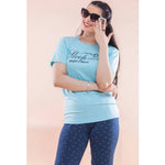 TeeDot Code 1032 Premium Quality 2 Pcs Trouser And T-Shirt Nightwear Soft Cotton Stuff For Girl