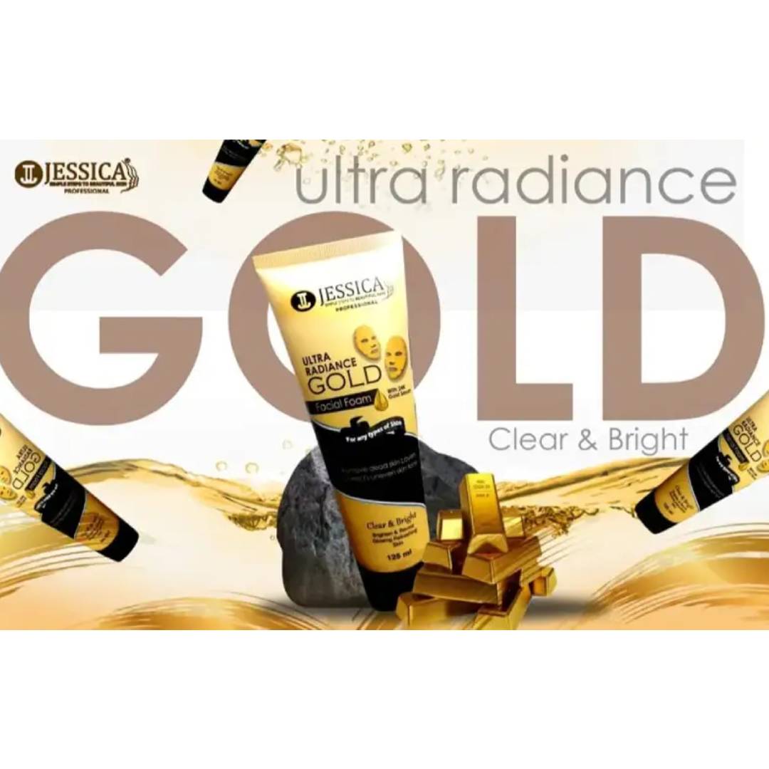 Jessica 24K Gold Ultra Radiance Facial Foam Face Wash