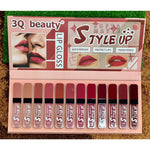 3Q Beauty Soft And Matte Style Up Matte Lip Gloss 12Pcs Set