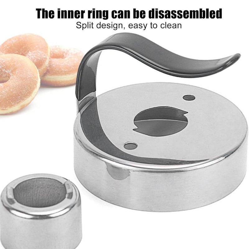 Stainless Steel Doughnuts Cutter With Soft Grip Handle