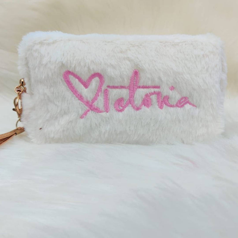 Victoria Fur Style Make Up Pouch